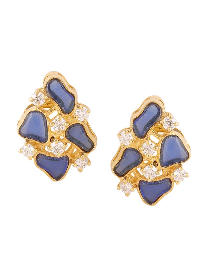 Quirky gold earrings store