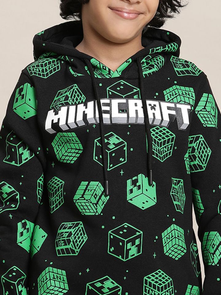 Buy Kids Ville Boys Minecraft Printed Hooded Sweatshirt