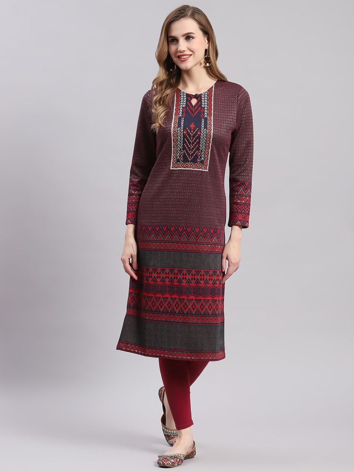 Woolen kurta 2024 on myntra