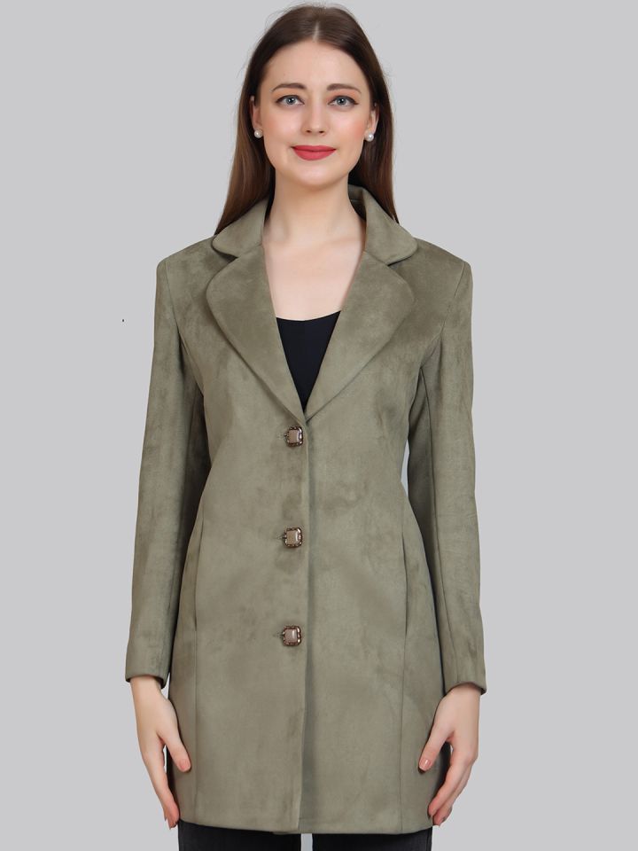 Olive green coat womens new arrivals