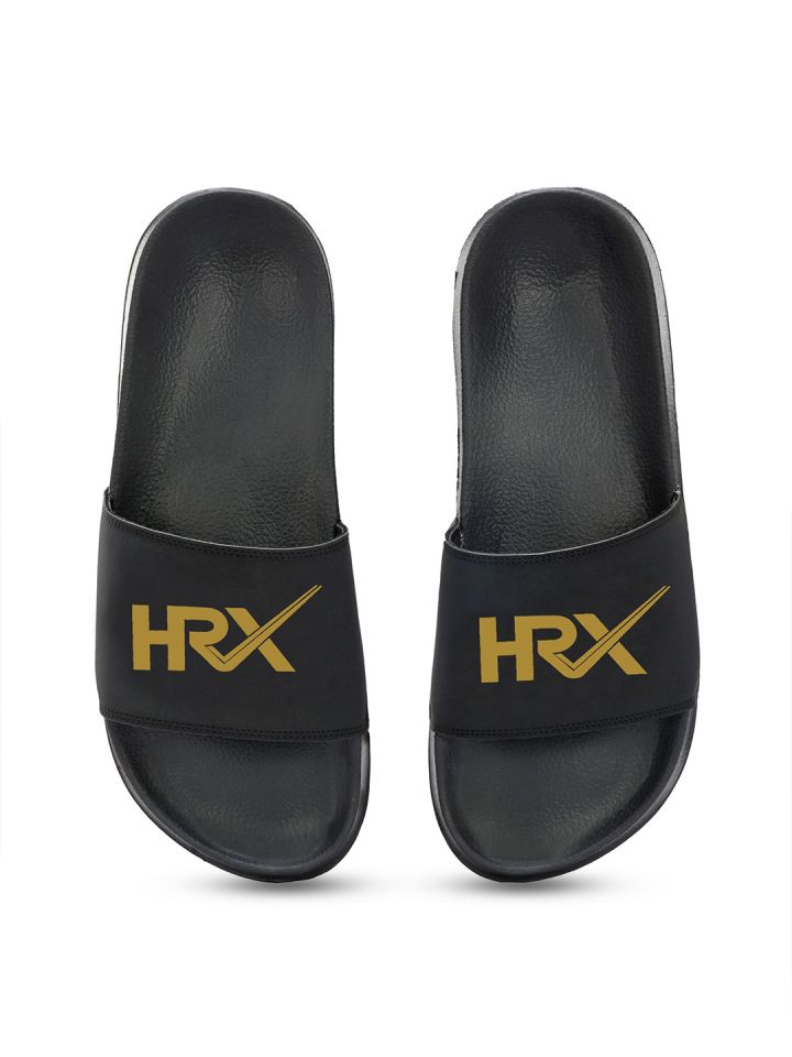 Mens black and gold sliders on sale