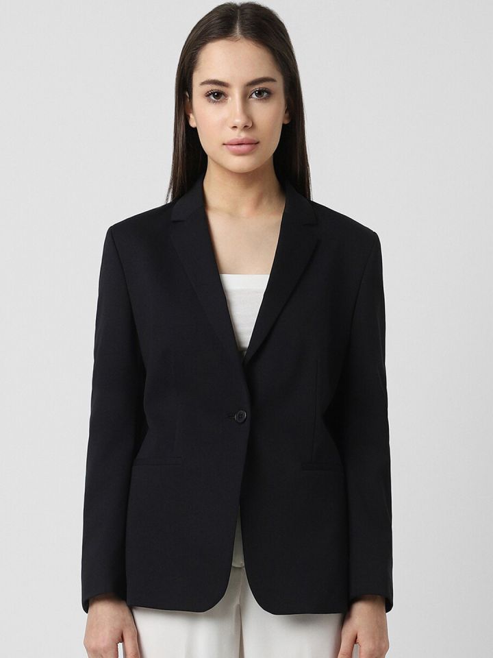 Buy Van Heusen Woman Notched Lapel Single Breasted Blazer