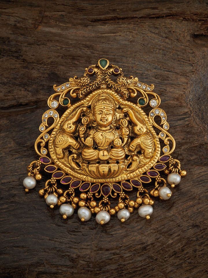Buy Kushal s Fashion Jewellery 92.5 Pure Silver Gold Plated Ruby