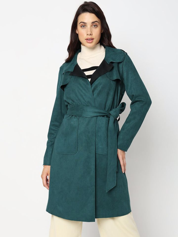 Buy Vero Moda Notched Lapel Collar Wrap Coat Coats for Women