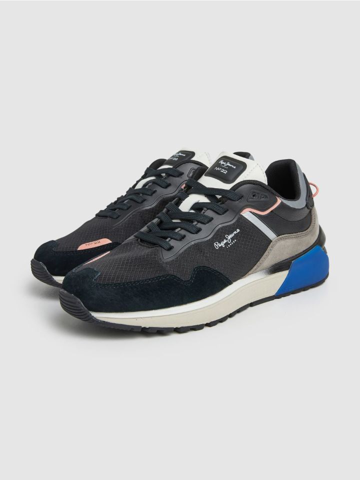 Pepe Jeans Men N22 Evolution Textured Suede Comfort Insole Sneakers