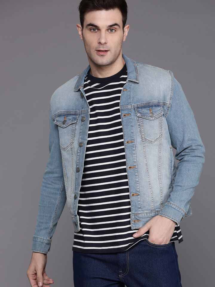 Louis philippe denim jacket online