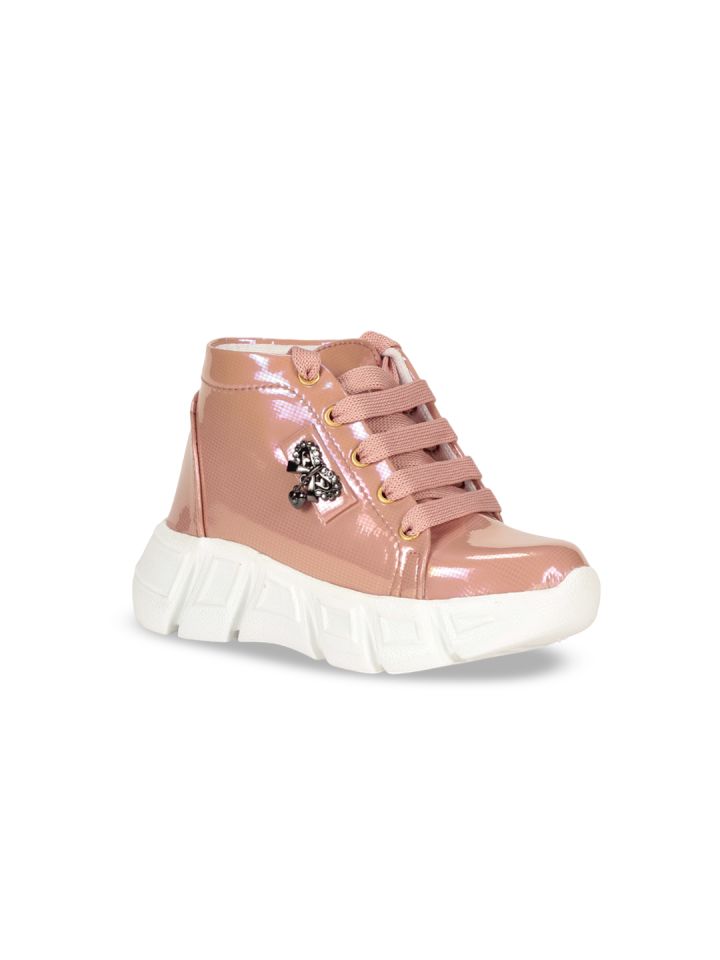 Buy Lil Lollipop Girls Bow Detailed Mid Top Chunky Boots Boots