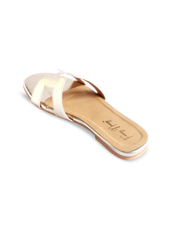 Buy Dapper Feet Fancy Nancy H Style Detail Open Toe Flats Flats