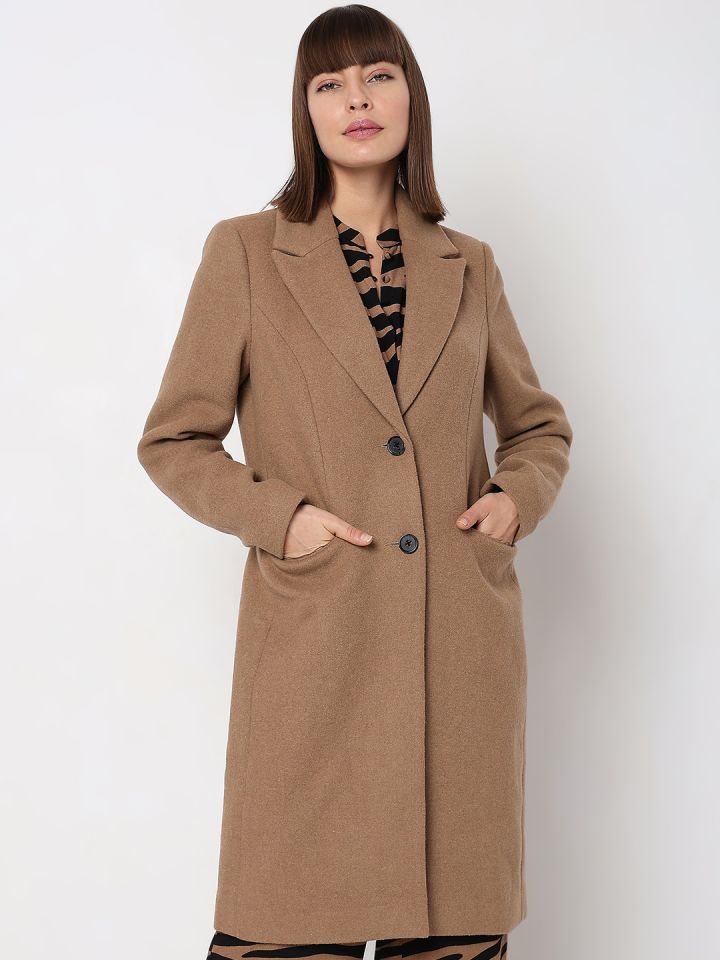 Vero moda cheap notch collar coat