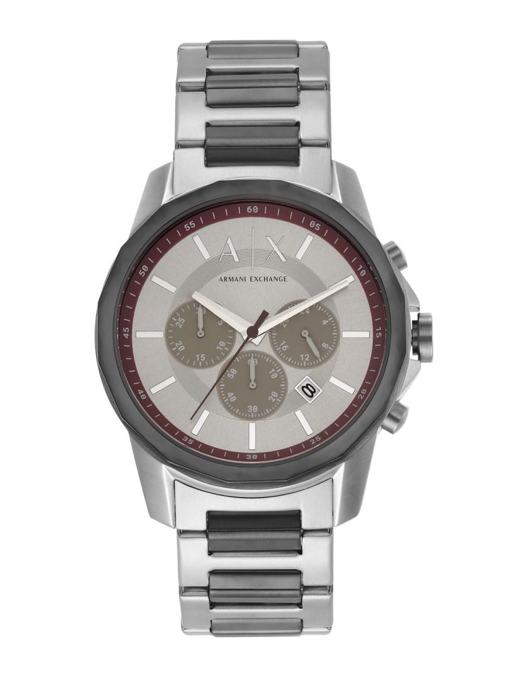 Armani exchange silver watch clearance