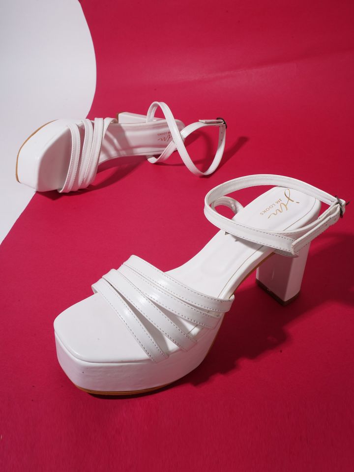 Buy JM Looks Strappy Open Toe Platform Heels Heels for Women