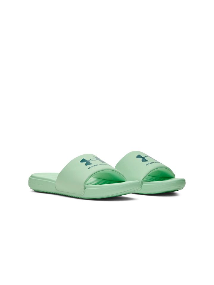 Under armour slip top on sandals womens