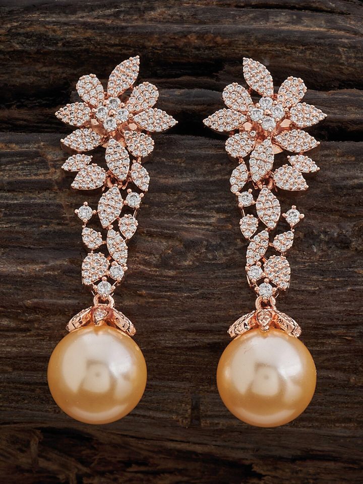 Rose gold earrings costume jewellery top