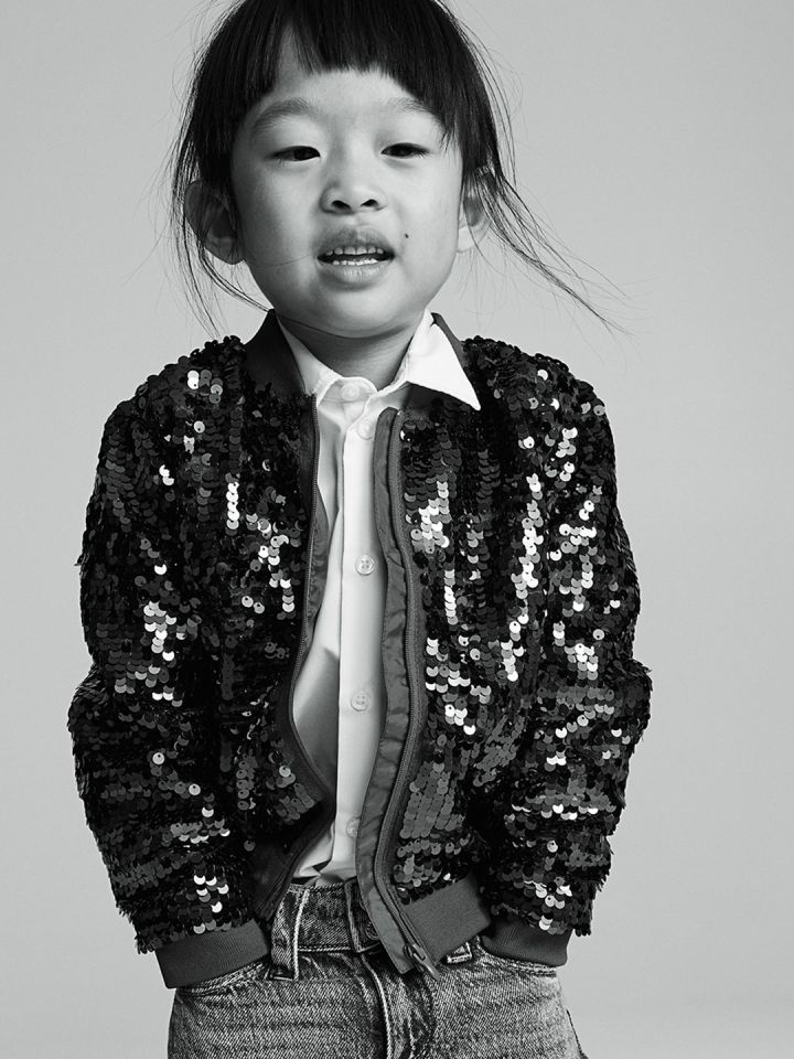 Buy H M Girls Sequined Bomber Jacket Jackets for Girls 25542162