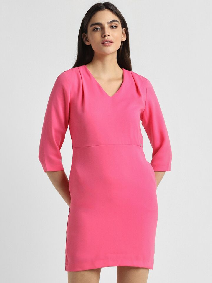 Buy Allen Solly Woman V Neck Sheath Dress Dresses for Women