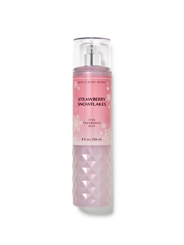 Bath Body Works Women Strawberry Snowflakes Fine Fragrance Body Mist 236 ml