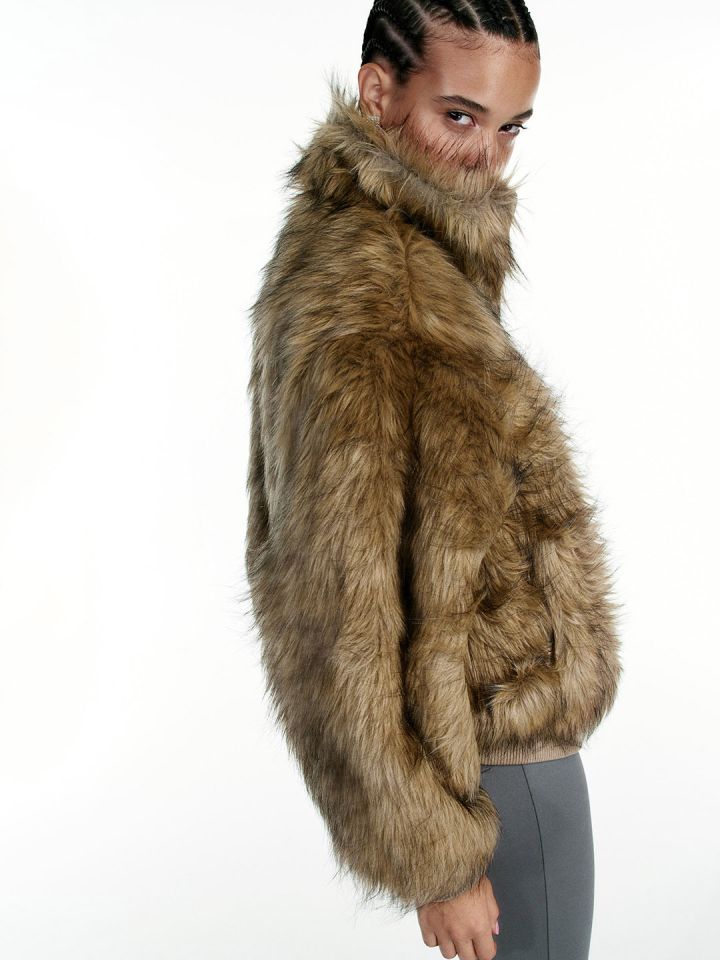 H&m 2025 fuzzy jacket
