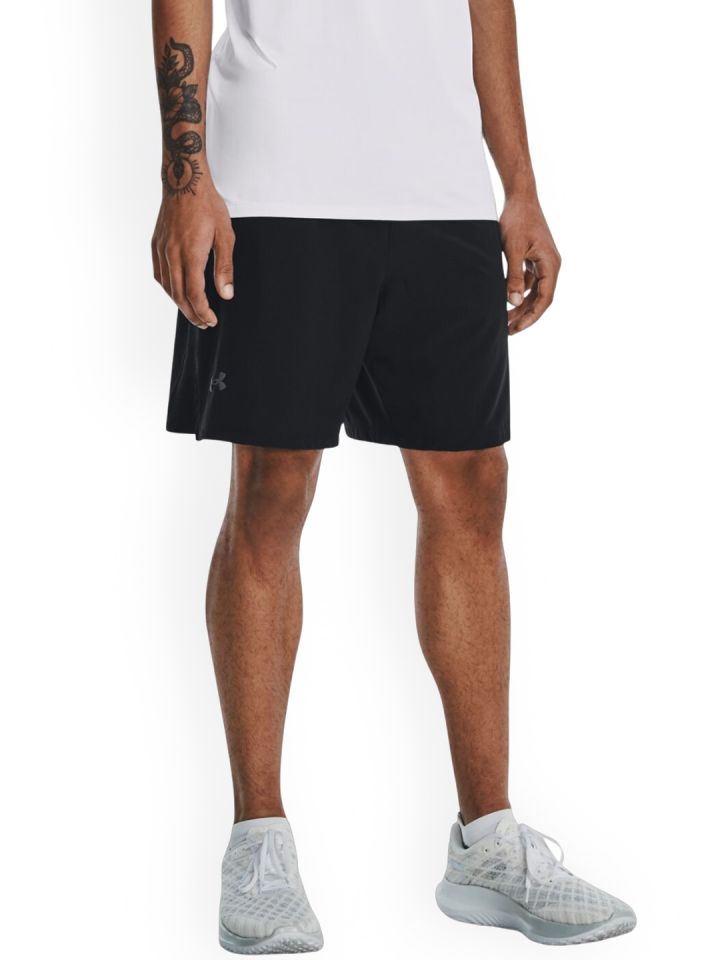 UNDER ARMOUR Men Launch Elite 7 Brand Logo Printed Slim Fit Sports Shorts