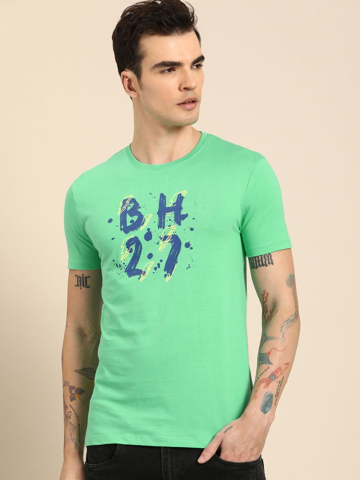 Being Human Pure Cotton Graphic Printed Casual T shirt