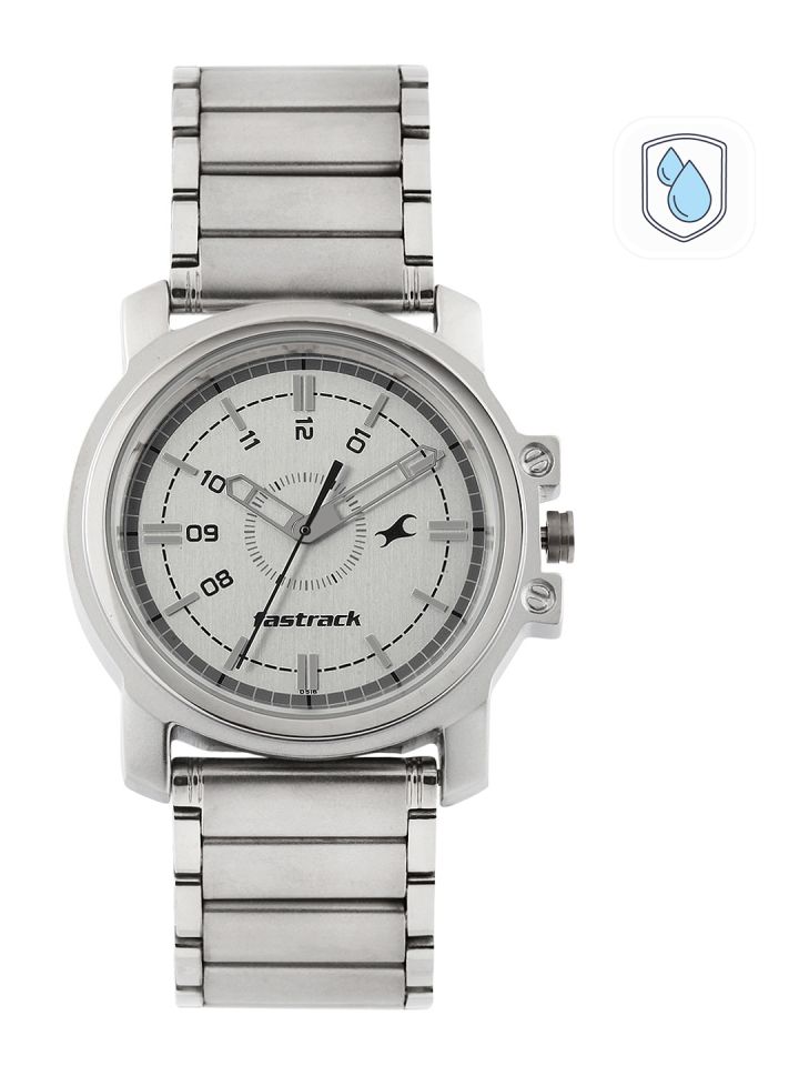 Buy Fastrack Men Silver Toned Dial Watch NE3039SM01 Watches for