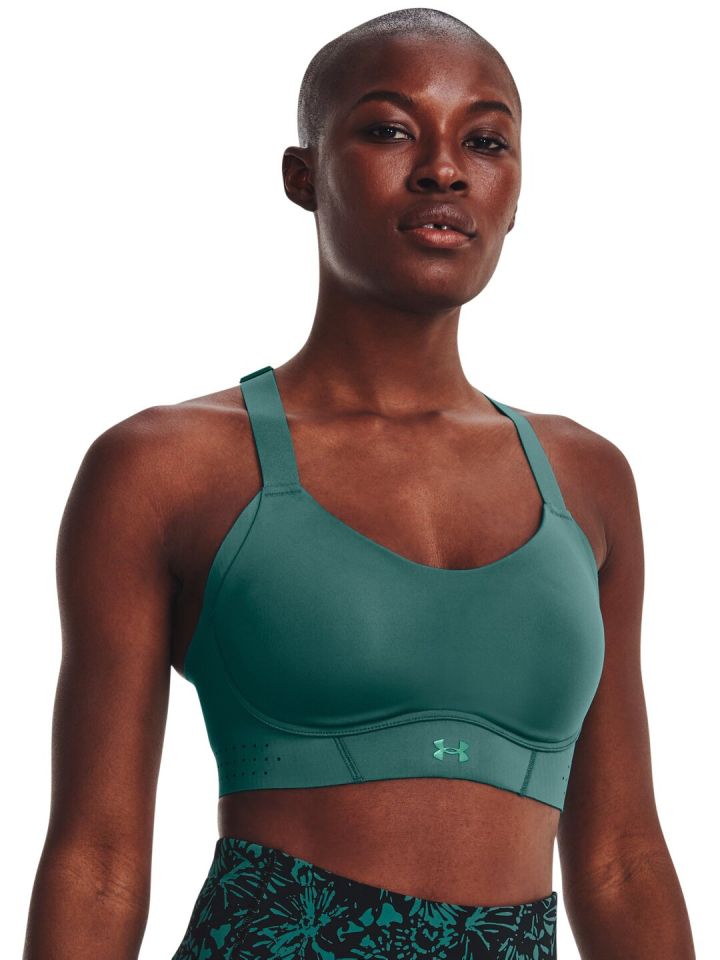 Under Armour - UA Infinity Mid High Neck Shine Sport Bra