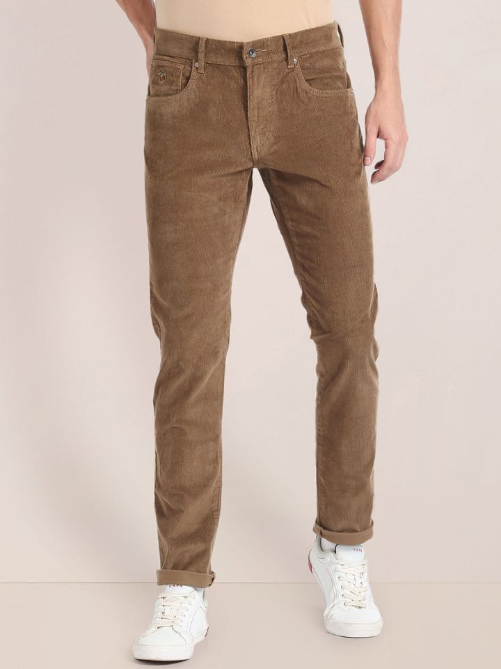Corduroy pants myntra sale