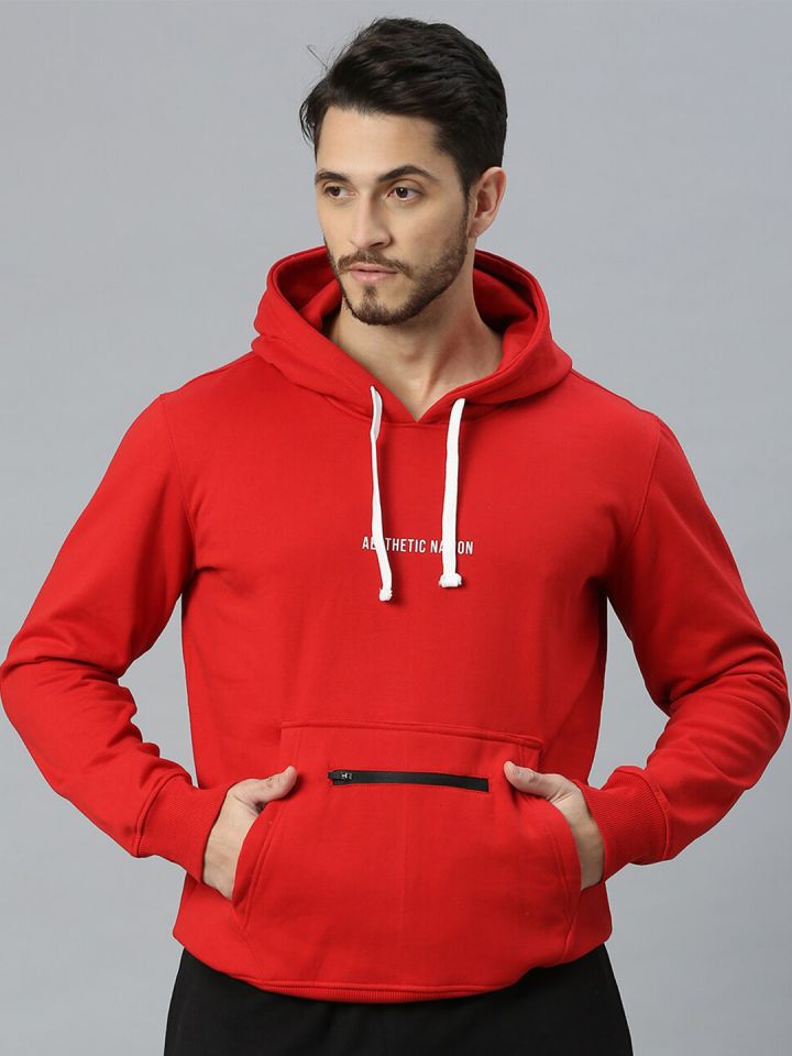 Typographic print online hooded sweatshirt