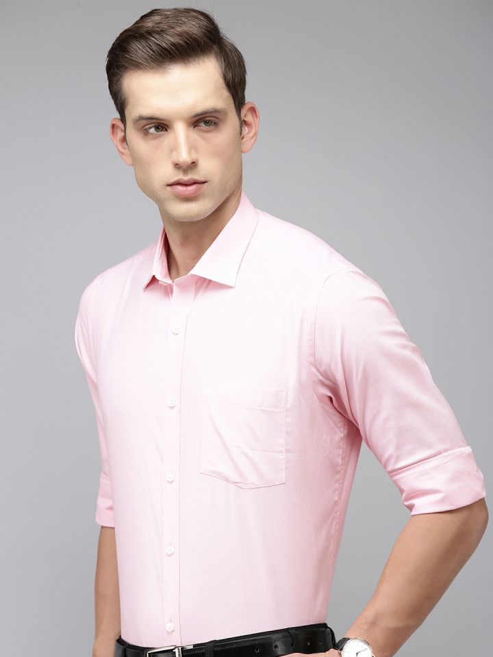 Buy Park Avenue Pure Cotton Self Design Textured Formal Shirt