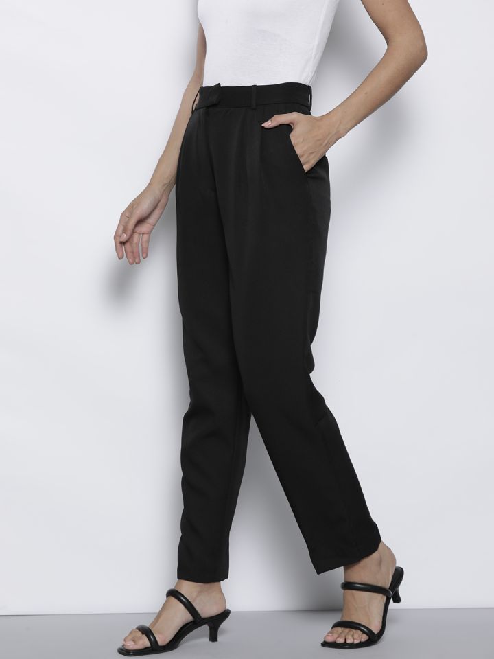 Buy DOROTHY PERKINS Women Slim Fit Pleated Trousers Trousers for