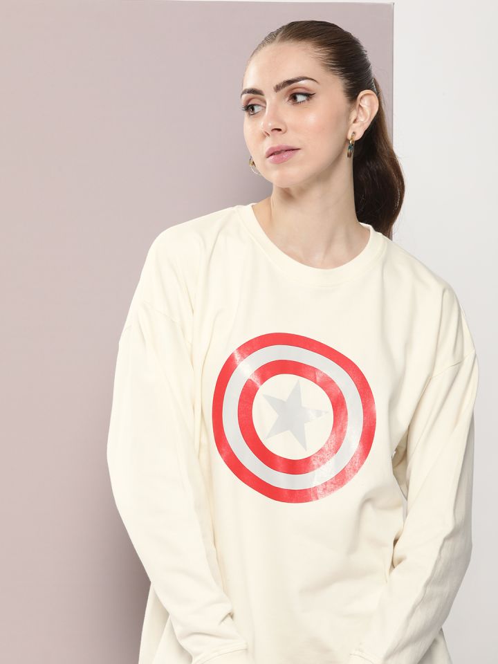 Captain america sweatshirt women's top