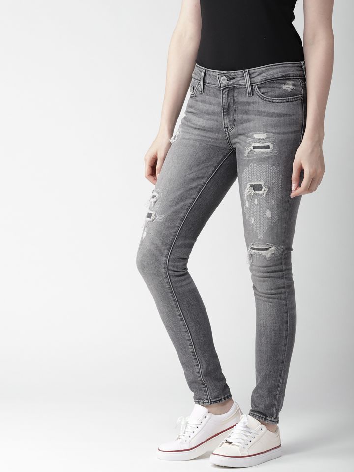 levi's 711 grey