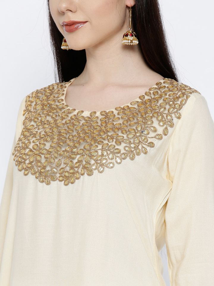gota patti suit myntra