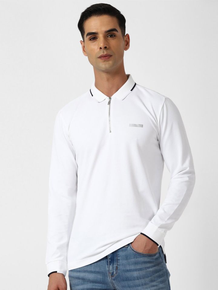 Van heusen long hot sale sleeve polo shirts