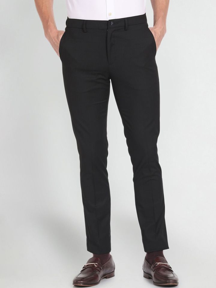 Buy Arrow New York Men Slim Fit Formal Trousers Trousers for Men