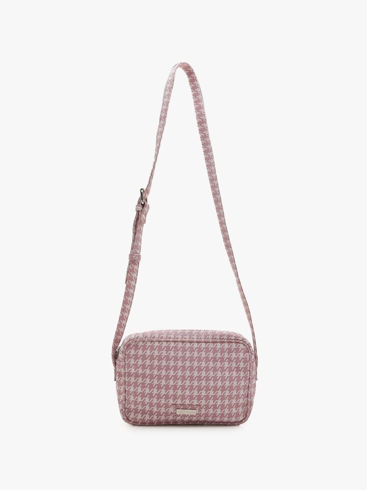 Buy Vero Moda Geometric Textured Structured Sling Bag Handbags