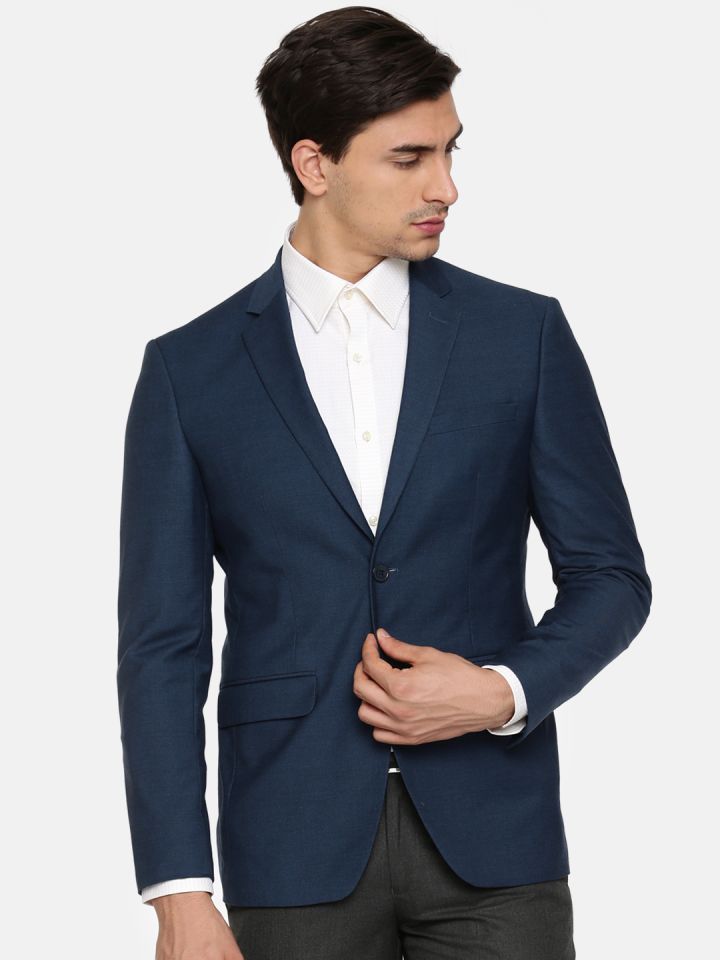 Peter england blue best sale blazer