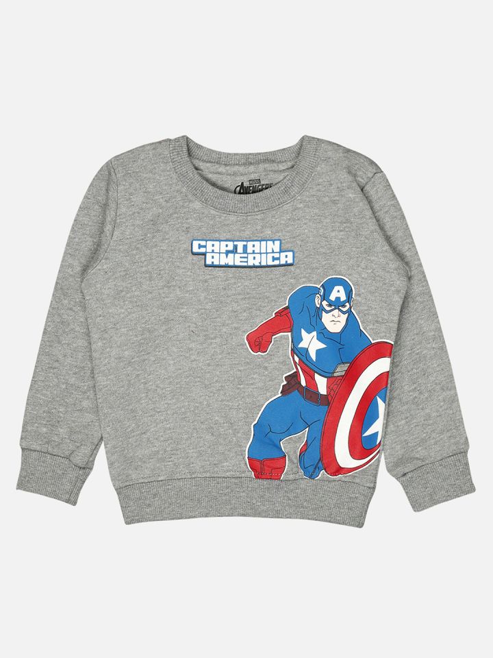 Buy Bodycare Kids Boys Captain America Printed Sweatshirt