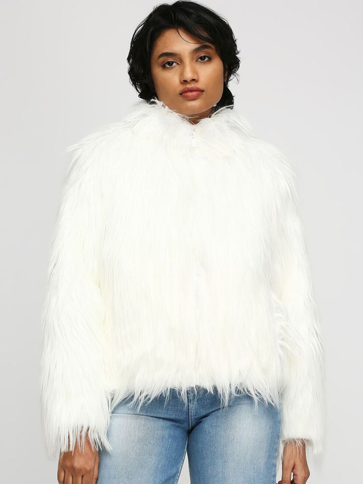 Pepe jeans hotsell faux fur coat