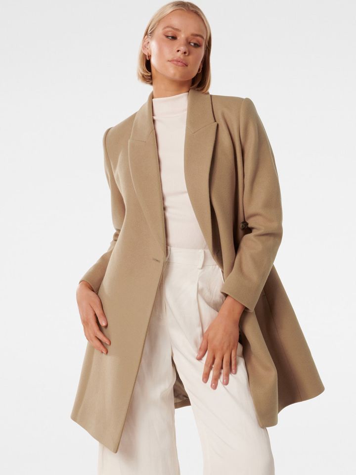 Longline lapel hotsell coat
