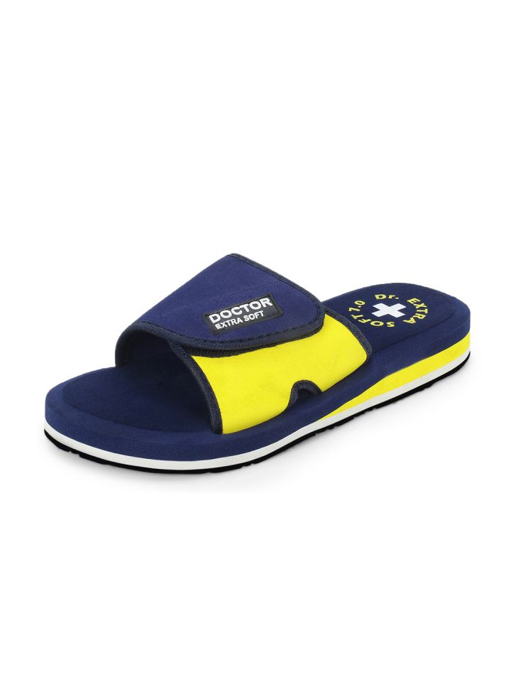 Mens sliders sale with velcro fastening