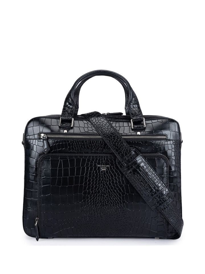 Da milano leather laptop bags clearance
