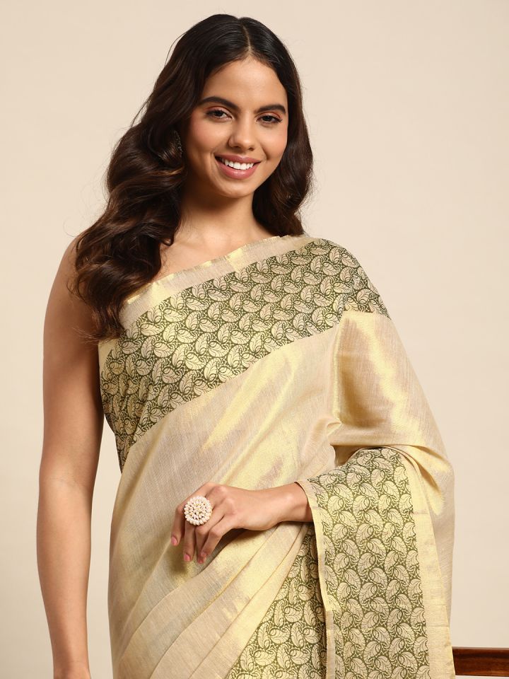 Buy Kalyan Silks Tissue Bhagalpuri Saree Sarees for Women