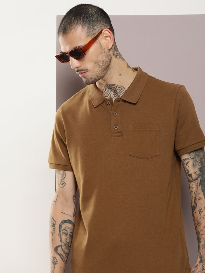Buy Kook N Keech Men Polo Collar Pure Cotton T Shirt Tshirts for
