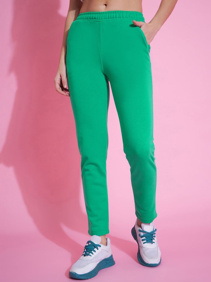 Buy 98 Degree North Women Slim Fit Fleece Track Pants Track