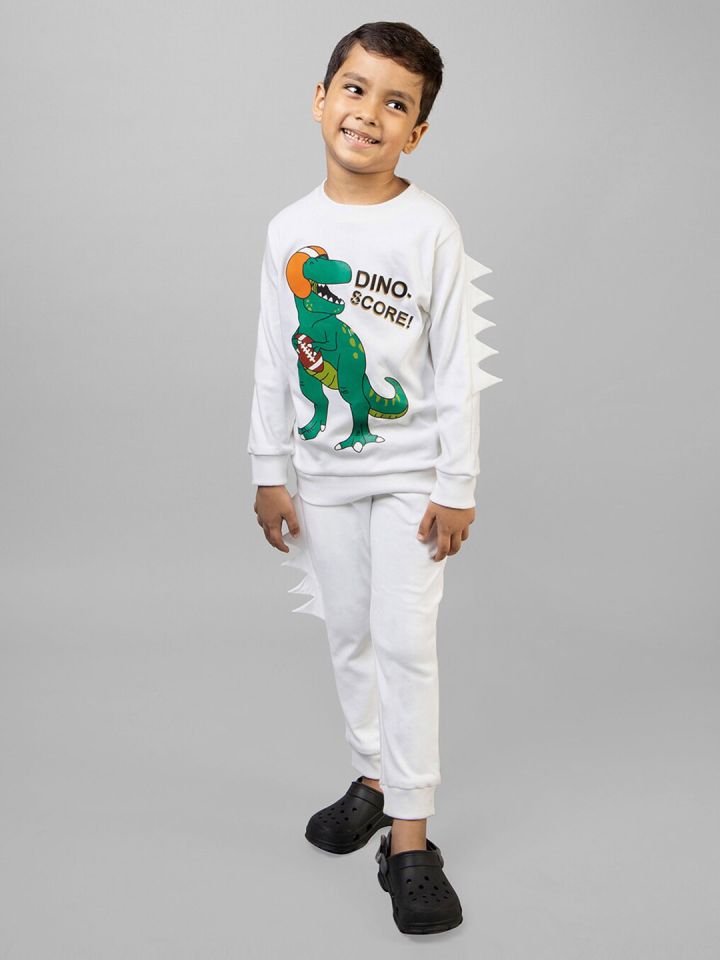 ZIP ZAP ZOOP Boys White Pyjamas