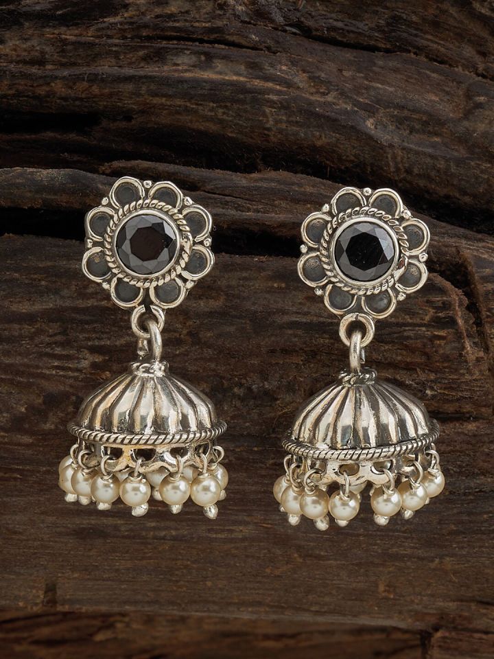 Kushal silver hot sale jhumkas