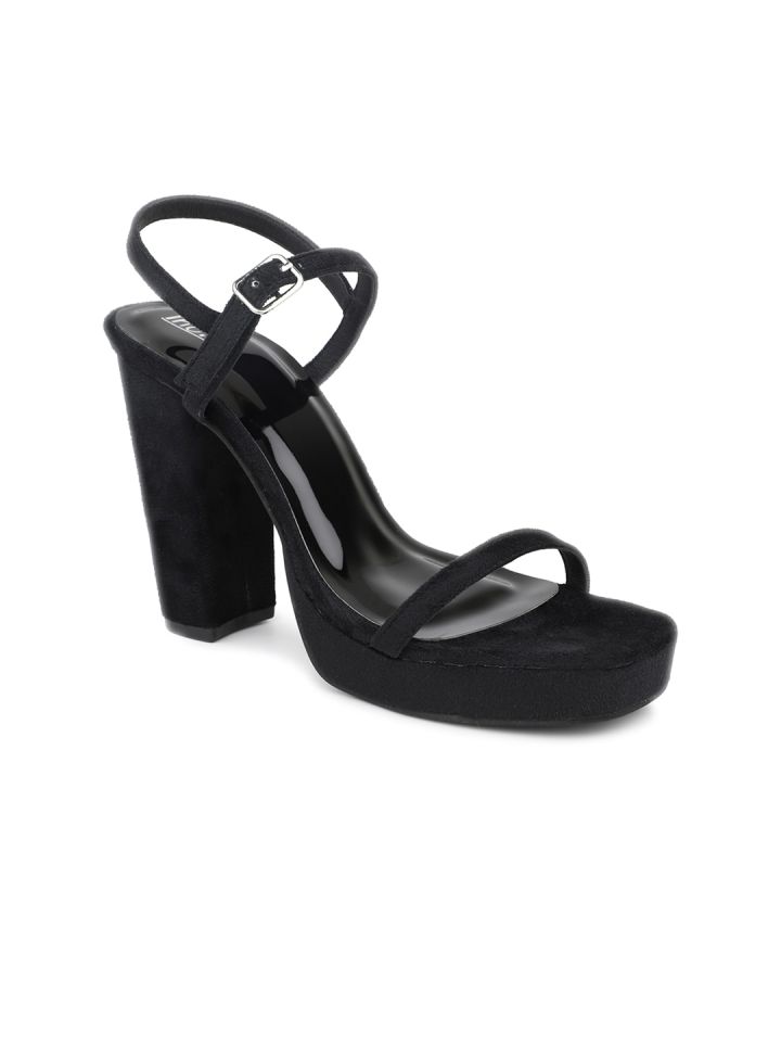 Velvet open toe heels clearance