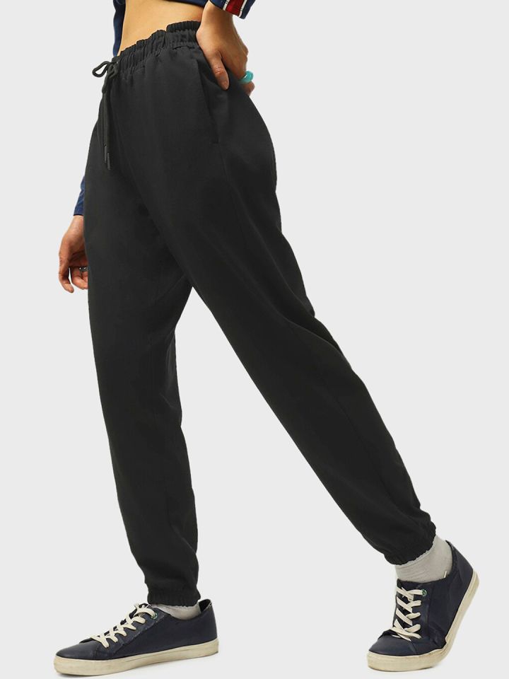 Buy Bewakoof AIR Women s Relaxed Fit Polycotton Mid Rise Joggers