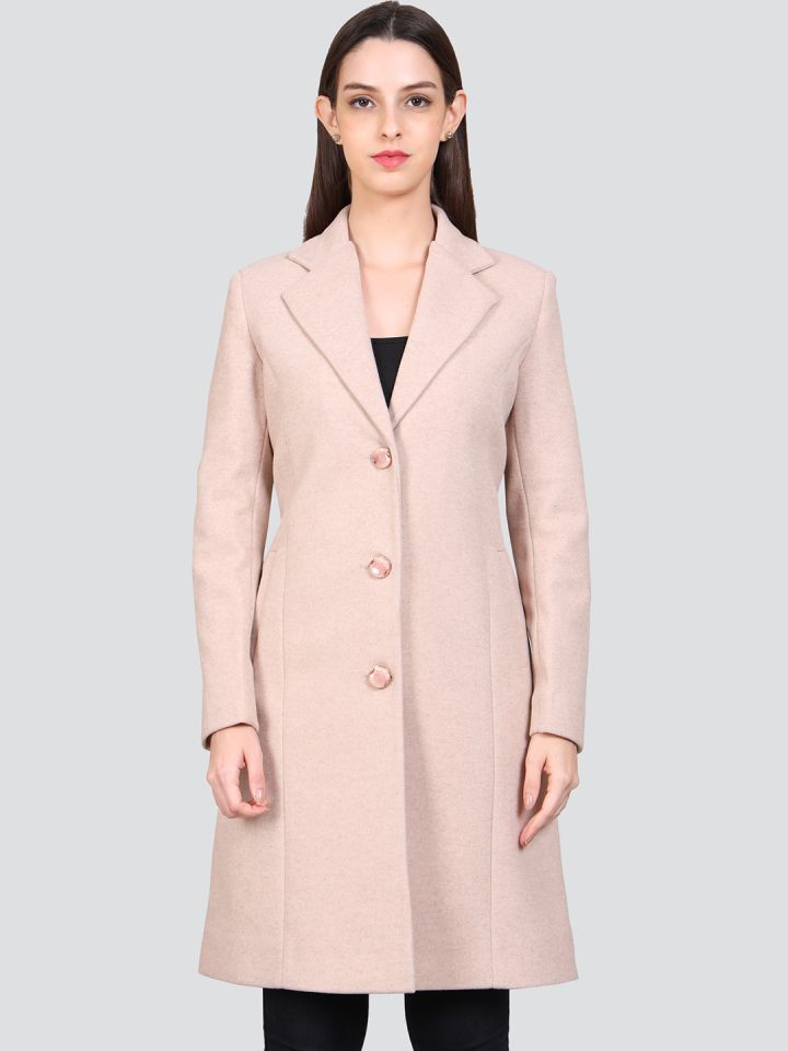 Buy YOUNG CLUB CLASSIC Notched Collar Woollen Overcoat Coats for