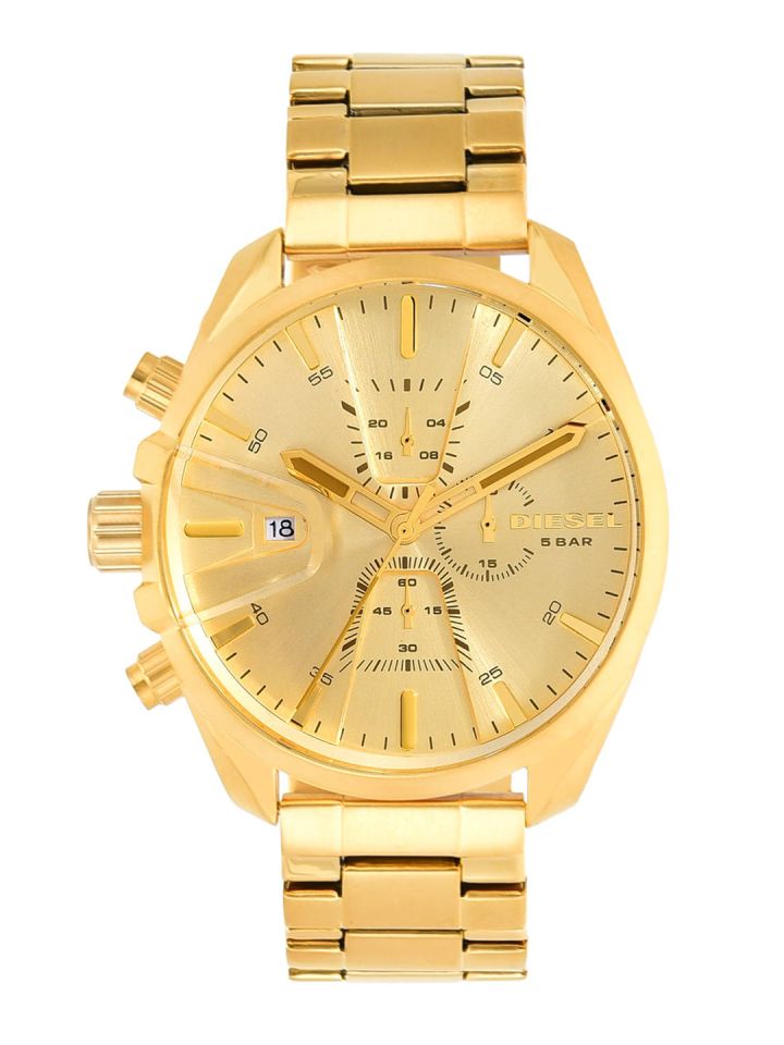 Diesel golden deals watch price